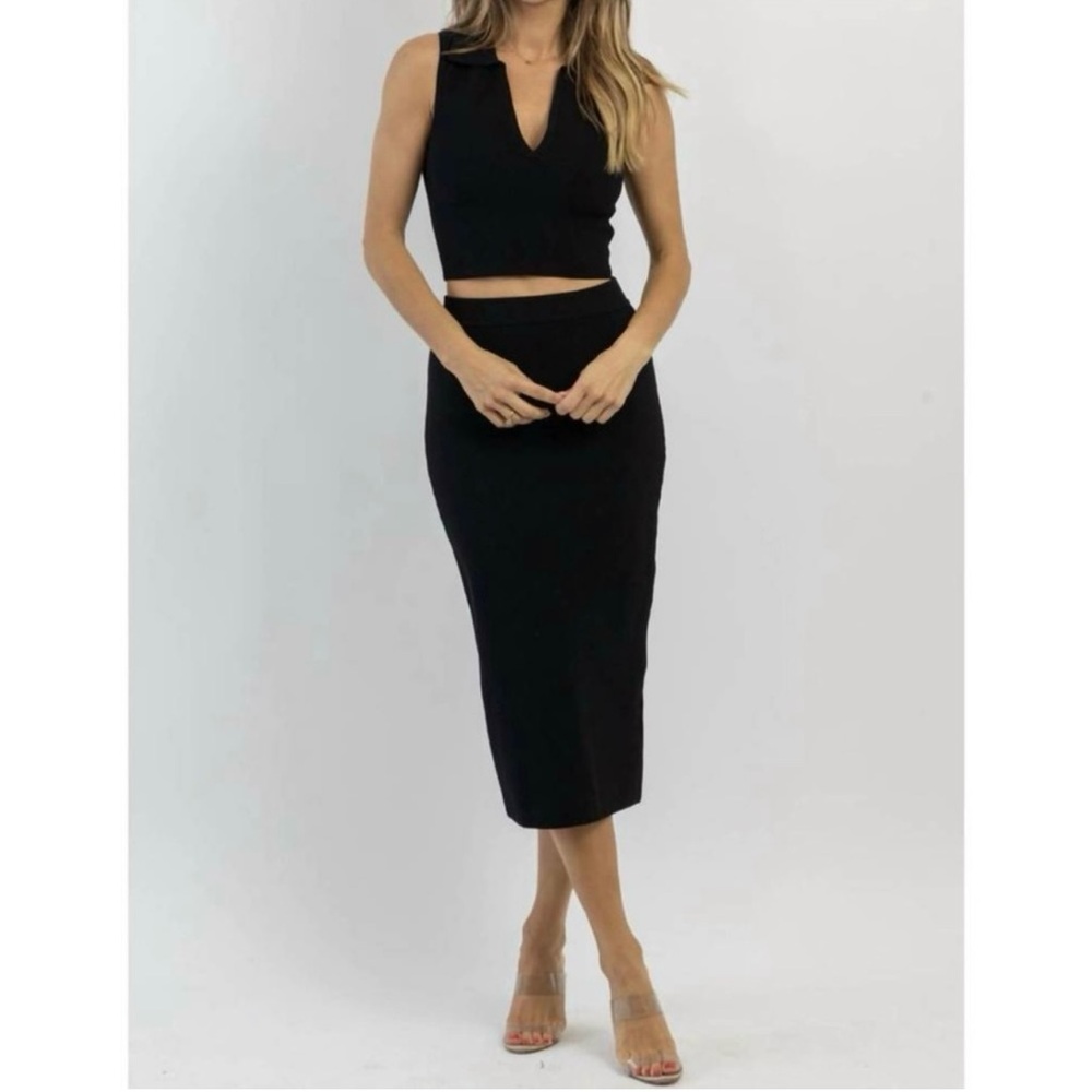 NWT Miou Muse Ribbed Pencil Skirt size medium